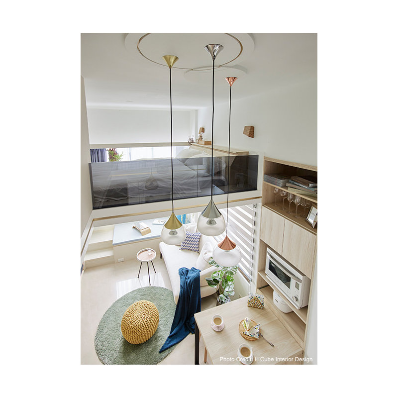 Mist 1 - Light Pendant, 9.4" H x 11" W x 11" D, Matte Brass