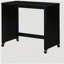 Ensemble de bureau et tabouret avec bureau à roulettes et roulettes à finition noire 3 pièces-1211498366