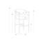 HELOISE Upholstered Stool with Metal Frame-678855856