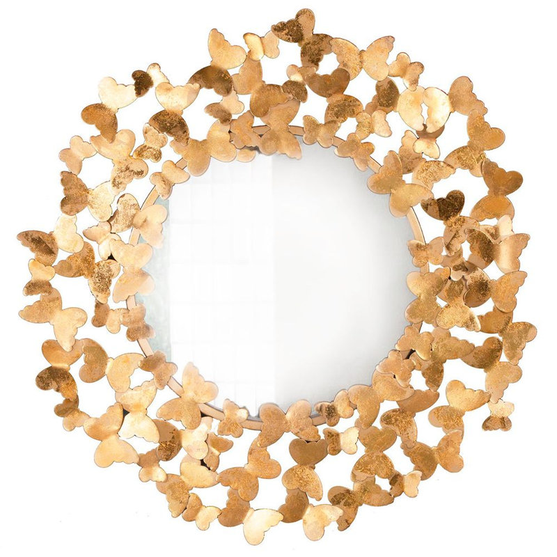 Aureo Metal Circle Wall Mirror