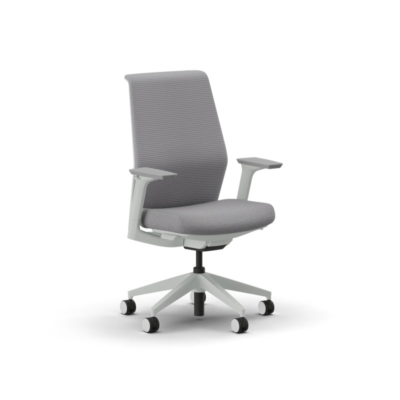 HON Cipher Mesh Back Task Chair, Titanium, Aspen Fabric, Salt Accent, Salt Frame, Aspen, Salt
