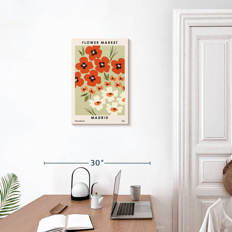 Harnek Flower Market Madrid, 24" H x 16" W