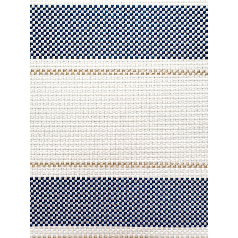 Napperon rayé bleu marine, Blue