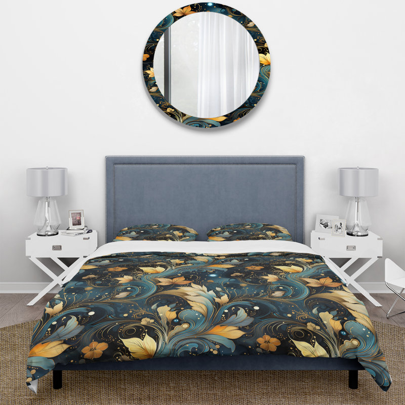 Ensemble de housse de couette Celestial Whispers, Housse de couette pour très grand lit et 2 très