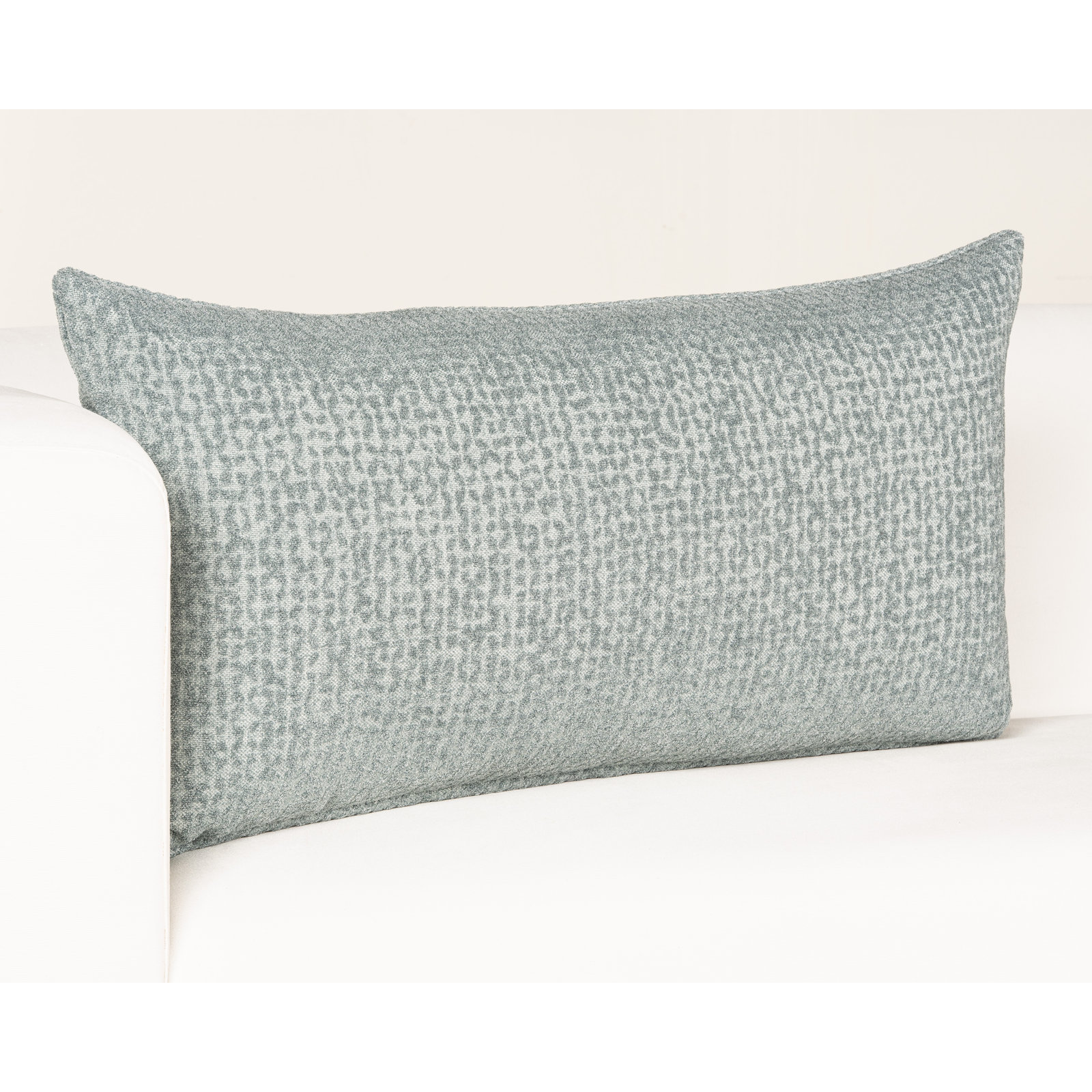 Throw Pillow, Blue, Feather, Rectangular 12"H x 21"W