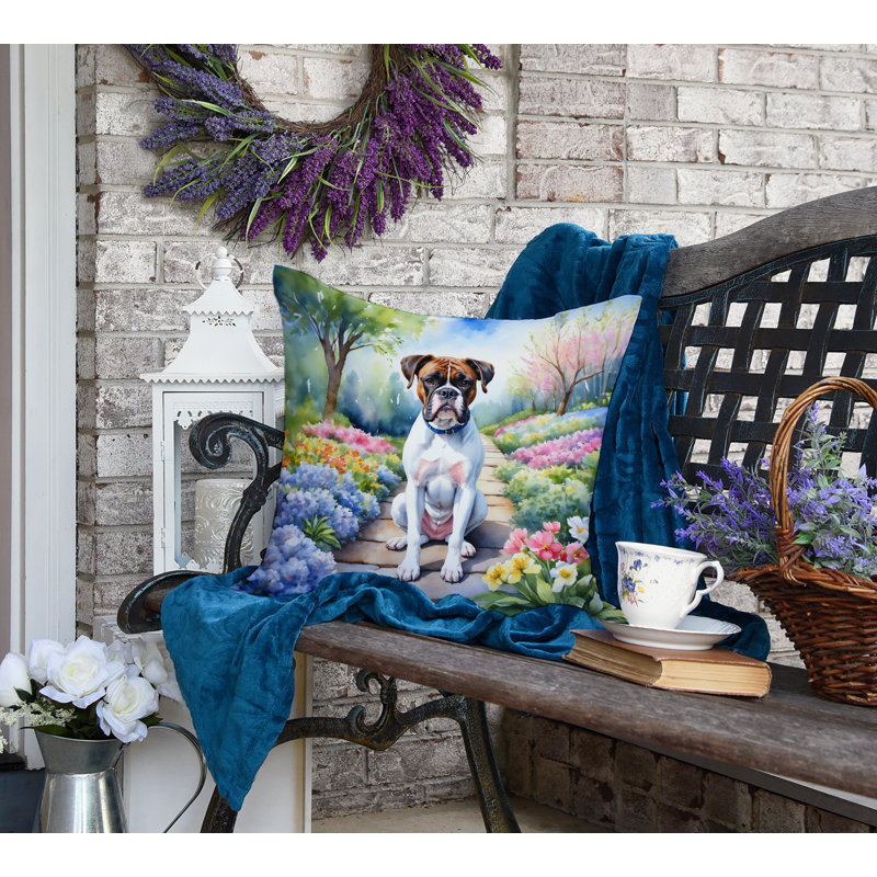 Boxer Spring Path Throw Pillow, 18"H x 18"W