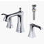 8 po Karran Woodburn Robinet de salle de bain à 2 poignées avec drain escamotable assorti-62934976