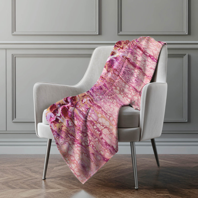 Addison Machine Washable Sherpa Abstract Throw Blanket