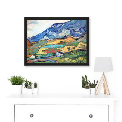 Les Alpilles, Mountain Landscape near South-Reme by Vincent Van Gogh - 1 Piece Single Picture Frame Wall Art