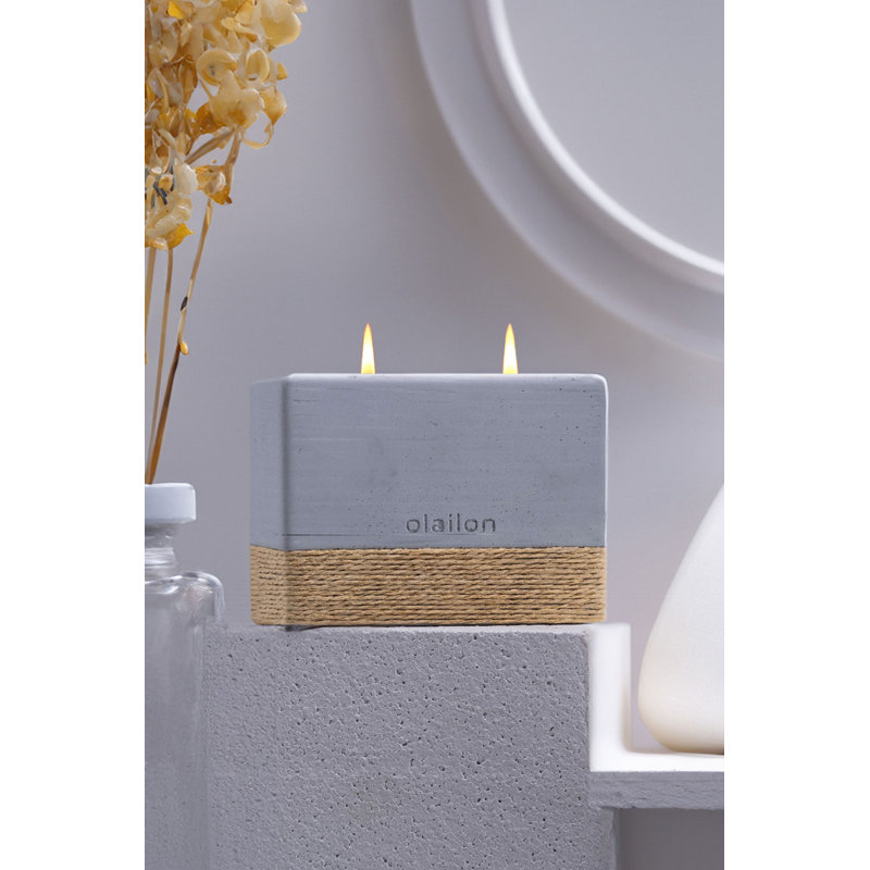 Candly Scented Tumbler Candle with Concrete Holder