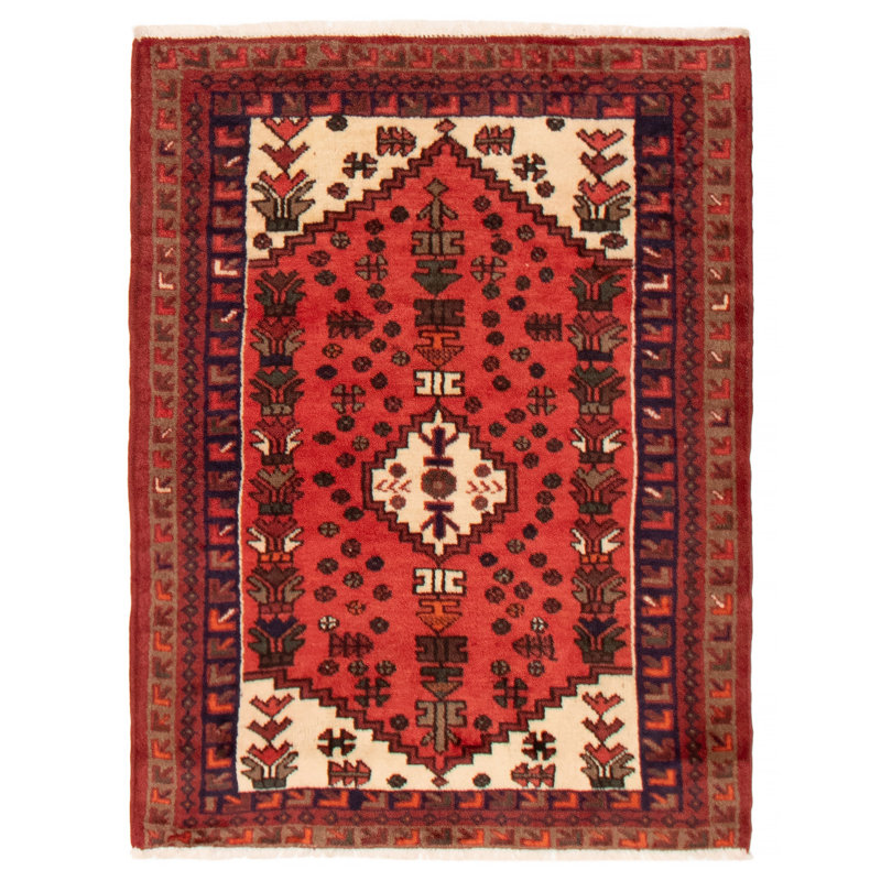 Anzaldua Red Rug 3'5" x 4'6"