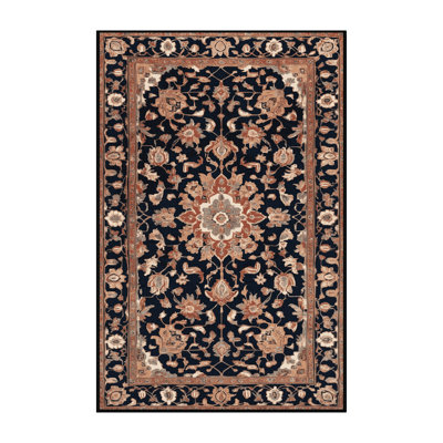Machine Washable Persian Brown Area Rug