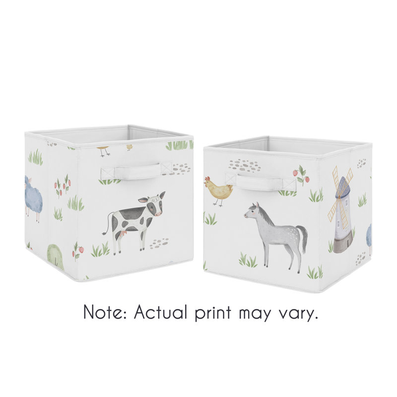 Farm Animals Storage Fabric Bin