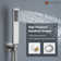 Herathena 3 Functions Ceiling Mounted Thermostatic Shower System with 6 Body Jets