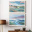 Vue pastorale - Ensemble de 2 peintures sur toile encadrées-716419612-716419615