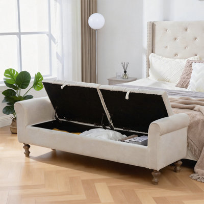 Banc de rangement Velvety Modern
