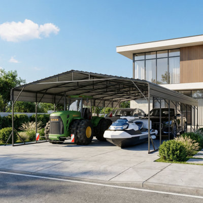 Heavy Duty Carport with Galvanized Steel Roof