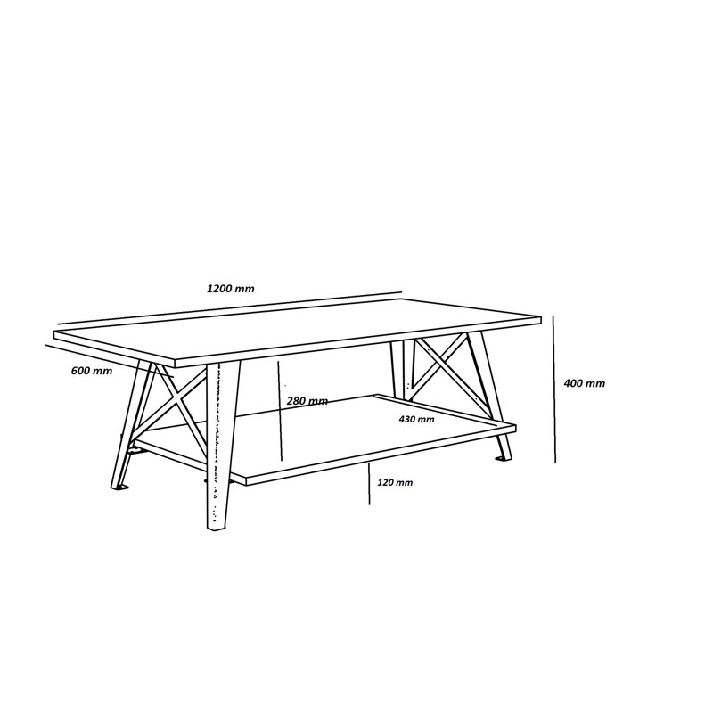 Table basse avec rangement Edgin