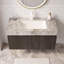 Armoire de salle de bain murale 36 po pré-assemblée, structure en contreplaqué avec 2 portes, comptoir d'évier en céramique encastré avec trou de robinet pré-percé-132392671-132392676