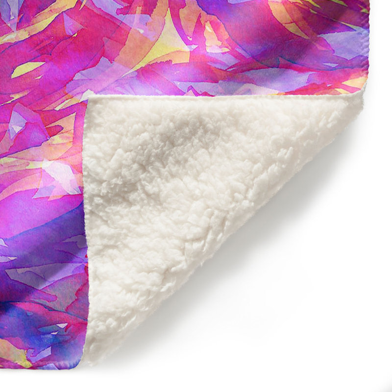Couverture sherpa douce motley flow i, l 51 po x L 60 po