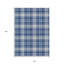 Tapis extérieur lavable à carreaux bleu marine et ivoire 10 pi x 14 pi