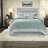 Oversized Cotton Bedding Sets Full, Aqua Coastal Jacquard For Home