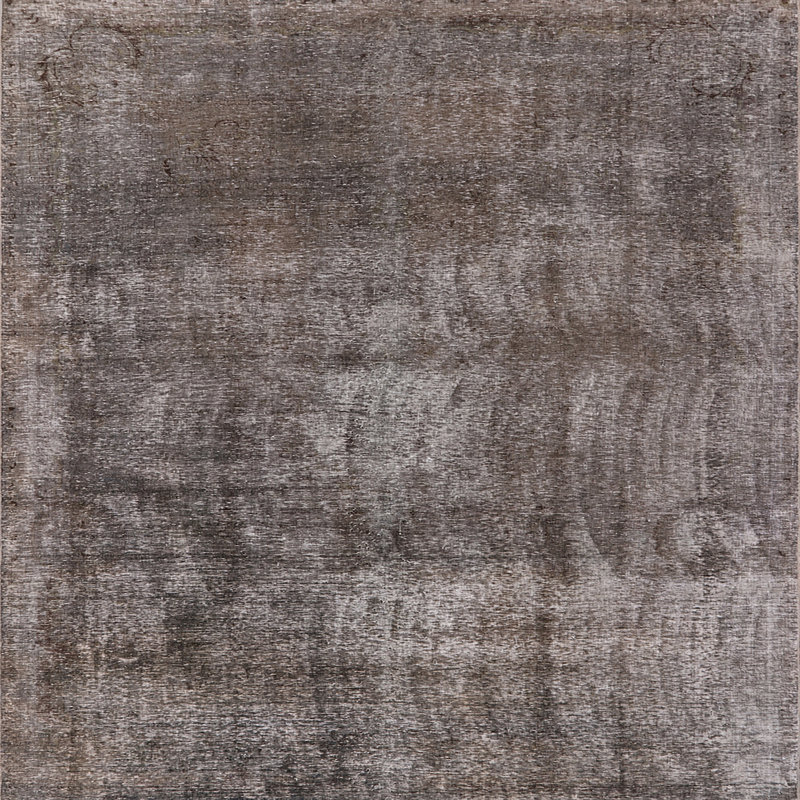 Tapis brun / gris connecteur, Carré 5 pi