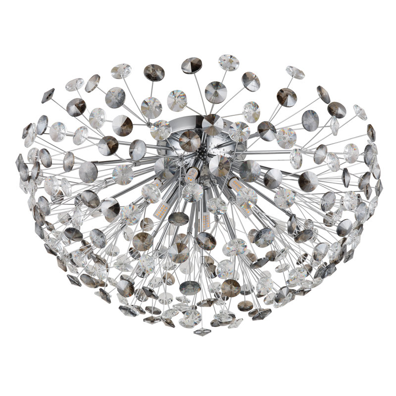 Bercem Flush Mount, Chrome