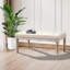 Polyester Blend Upholstered Bench