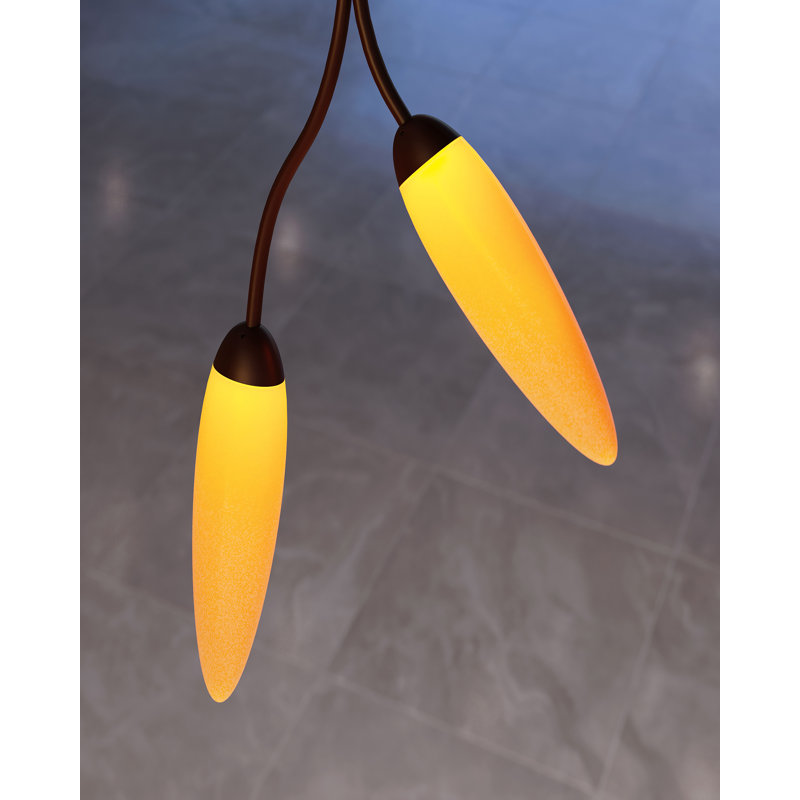 Vines 26 - Light Dimmable LED Sphere Chandelier, Coffee Bronze