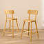 Counter Stool with Solid Wood Frame-1299160318
