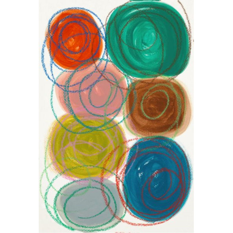 Color Lines II Print by Sara Brown, Glass Coat, 54" H x 36" W