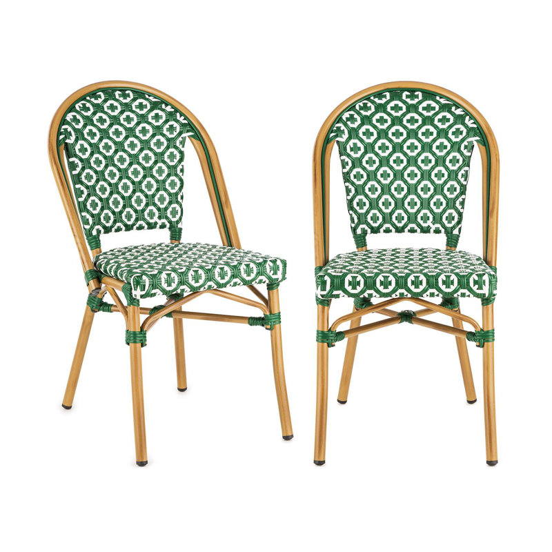 Patio Dining Side Chair, Cream