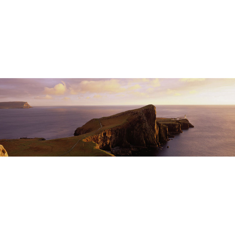 Lighthouse In Neist Point, Scotland by Jean Guichard - Wrapped Canvas Print, 40cm H x 120cm W x 4cm D