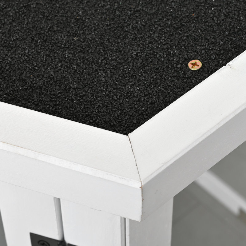 Remise de jardin et serre d'extérieur - Bois de sapin, verrouillable, tablettes réglables, grise pour pelouse et patio de 63 po de hauteur, imperméable,