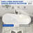 67"L×31"W Single Slipper Freestanding Soaking Acrylic Bathtub with Chrome Drain