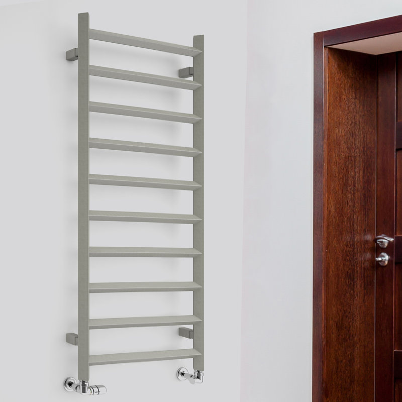 Crystal Heated Towel Rail, Taupe, 120 cm H x 50 cm W x 8.3 cm D