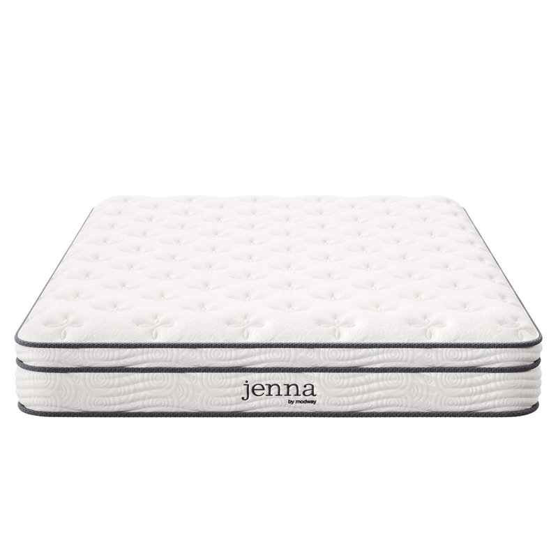 Modway Jenna Innerspring and Foam Mattress, Full, 8"