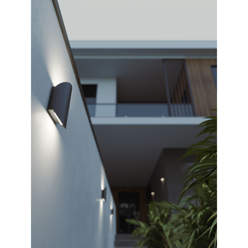 Luminaire encastré à DEL en aluminium Garrus, Noir