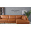 Canapé modulaire en cuir moderne Mid Century Pluie-106255943