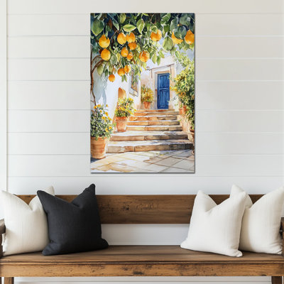 Lemon Wall Art, Italian Kitchen Wall Decor, Lemon Canvas Wall Art for Wall, Fruit Art Wall Decor, Lemon Pictures for Kitchen, Mediterranean Wall Art Poster Artwork Prints for Kitchen Decoration 20" × 30"
