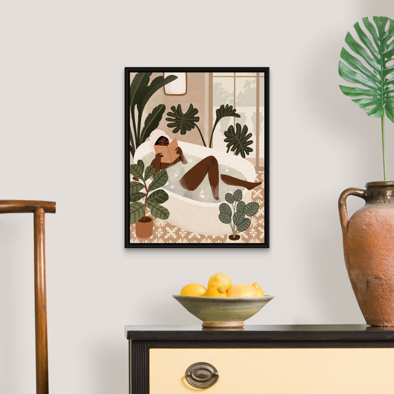 " Home Spa I " by Victoria Barnes Painting Print, 22" H x 18" W x 1.75" D, Black Framed Canvas