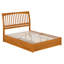 Lit plateforme Imarion avec pied de lit à panneau et lit gigogne-742129042-742129038