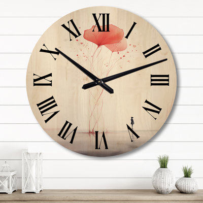 Horloge murale en bois massif Stoneville
