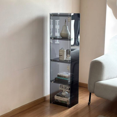 Simple acrylic display accent cabinet