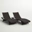 Ensemble de chaises longues inclinables 79,25 po Billur-654168744