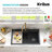 KRAUS Bellucci Workstation 33 in. Drop In Single Bowl Granite Kitchen Sink with Accessories-51475999