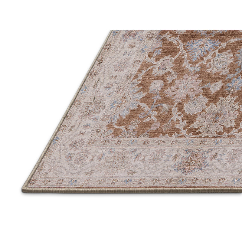 Tapis oriental ivoire / brun Reinholdt, Rectangle 5 pi x 8 pi