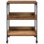 Kitchen Trolley Engineered Wood Dining Room Cart Serving Station Mobile