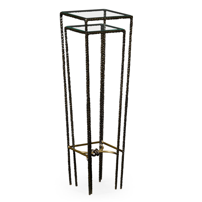 Stiletto Glass Nesting End Table